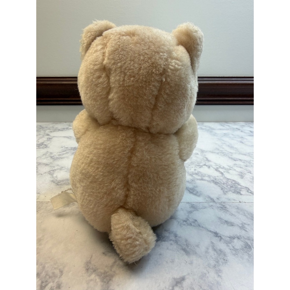 Vintage Honey Beige Plush Teddy Bear Soft Stuffed Animal Toy 7 Inch Small - Picture 2 of 9